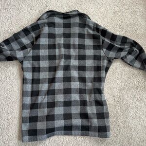 Bonobos Charcoal and Black Checkered Shirt Jacket